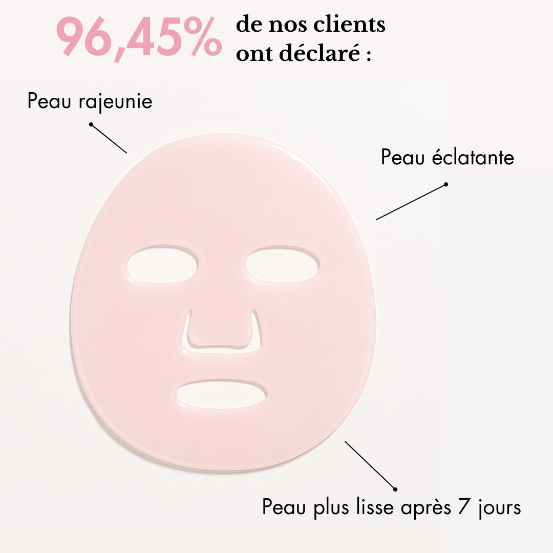Masque gel au PDRN de saumon & collagène rose