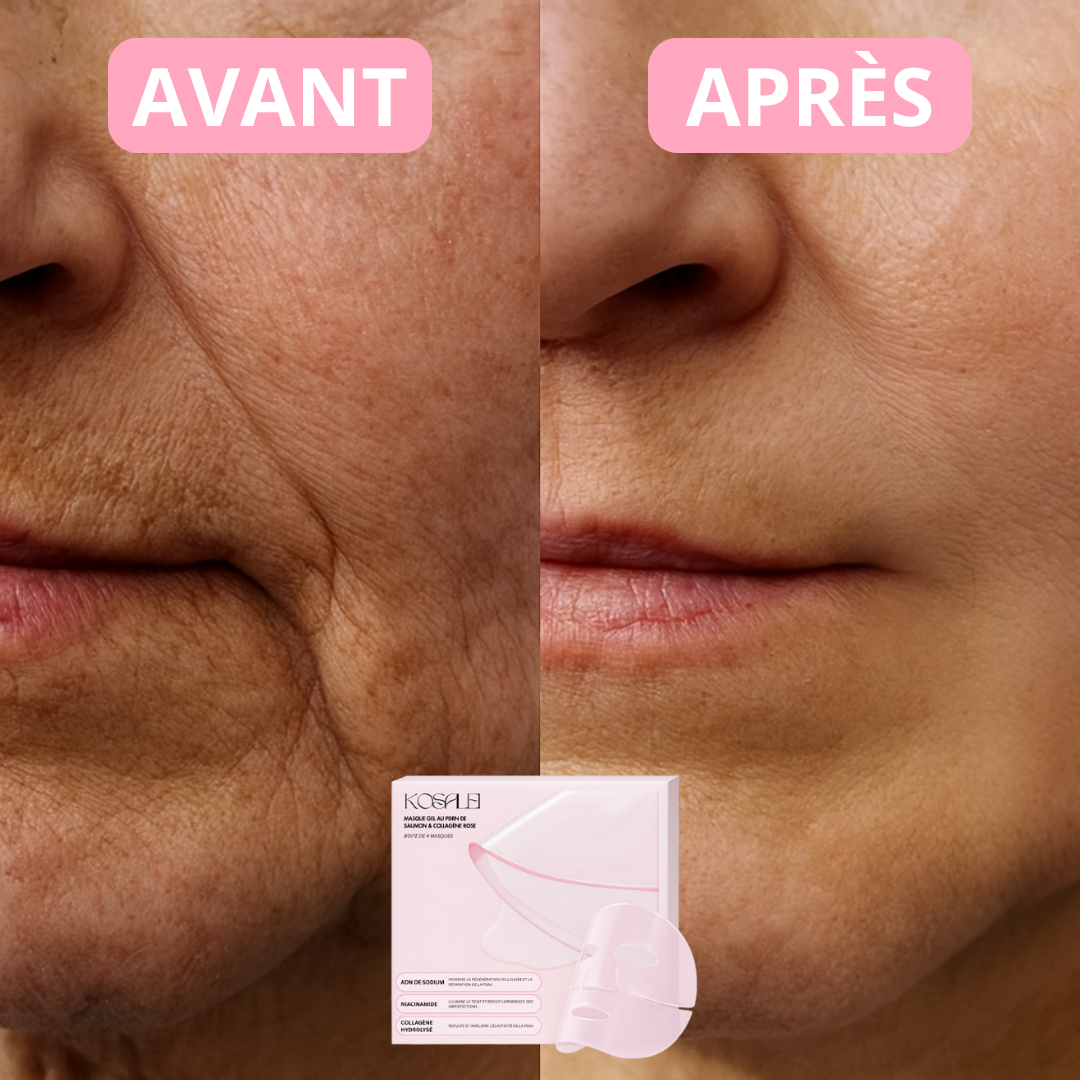 Masque gel au PDRN de saumon & collagène rose