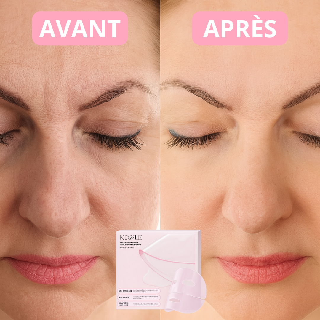Masque gel au PDRN de saumon & collagène rose