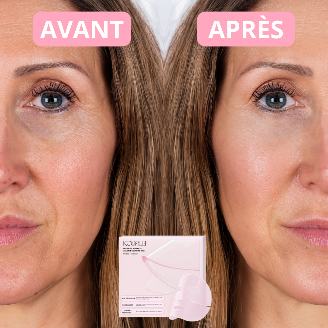 Masque gel au PDRN de saumon & collagène rose