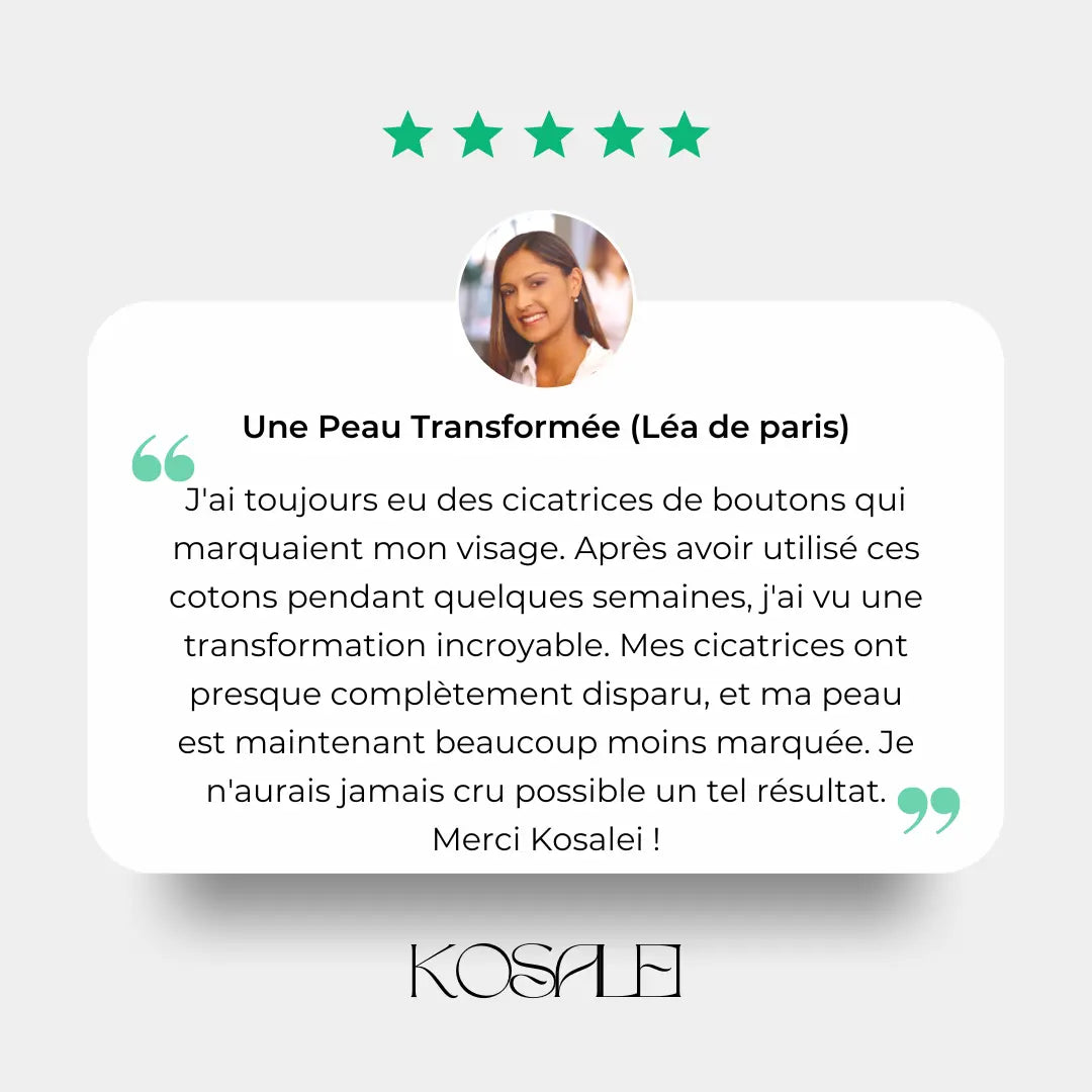 Cotons Glow Up – Anti-taches Curcuma & Acide Kojique KOSALEI