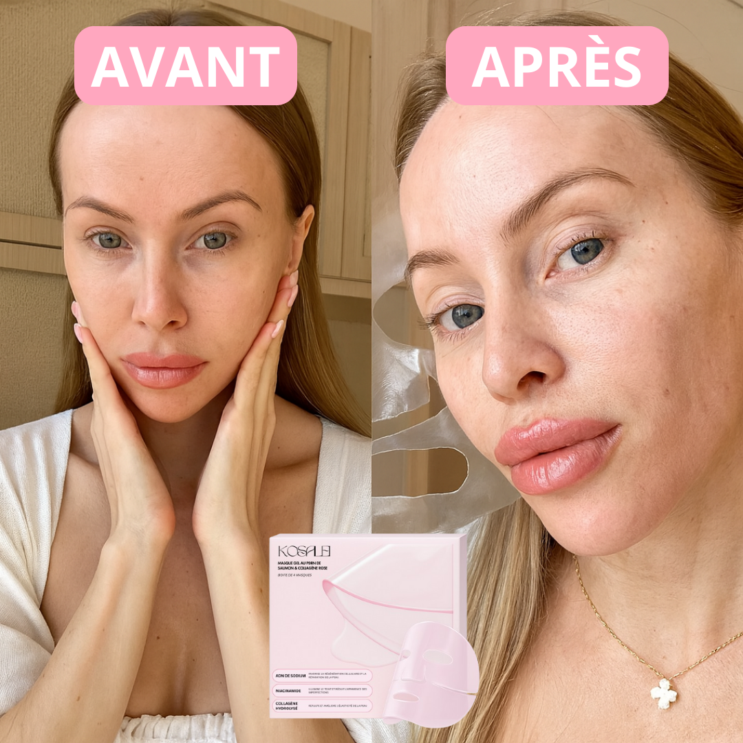 Masque gel au PDRN de saumon & collagène rose