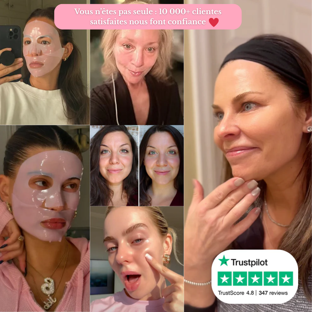 Masque gel au PDRN de saumon & collagène rose