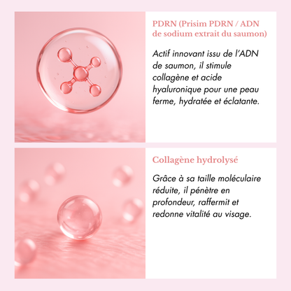 Masque gel au PDRN de saumon & collagène rose